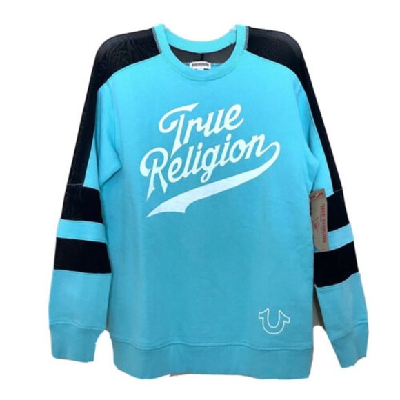 True Religion Crewneck Sweatshirt Women's Size Medium NWT Athleisure - Picture 1 of 8